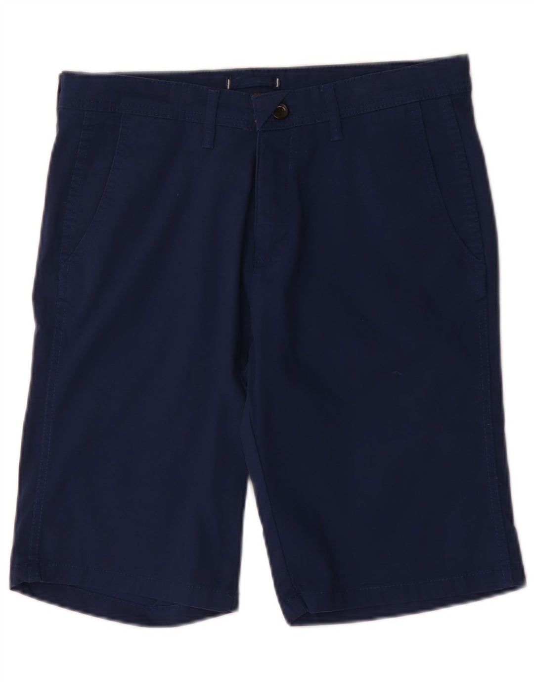 Zara Short Chino Homme EU 40 Medium W31 Bleu Marine Coton