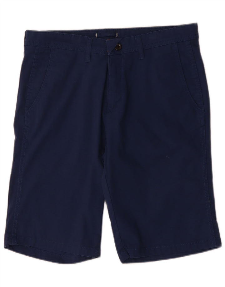 Zara Short Chino Homme EU 40 Medium W31 Bleu Marine Coton