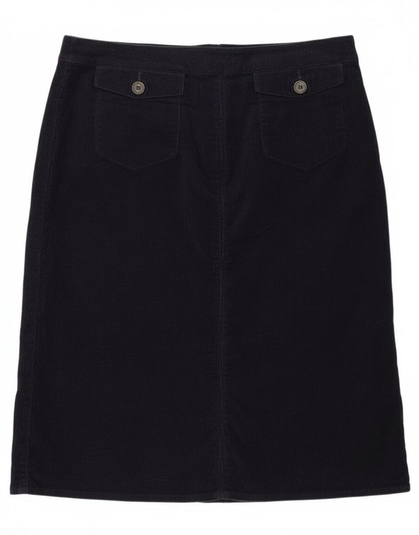 Jupe Boden en velours côtelé pour femme UK 18 XL W38 Bleu marine Coton