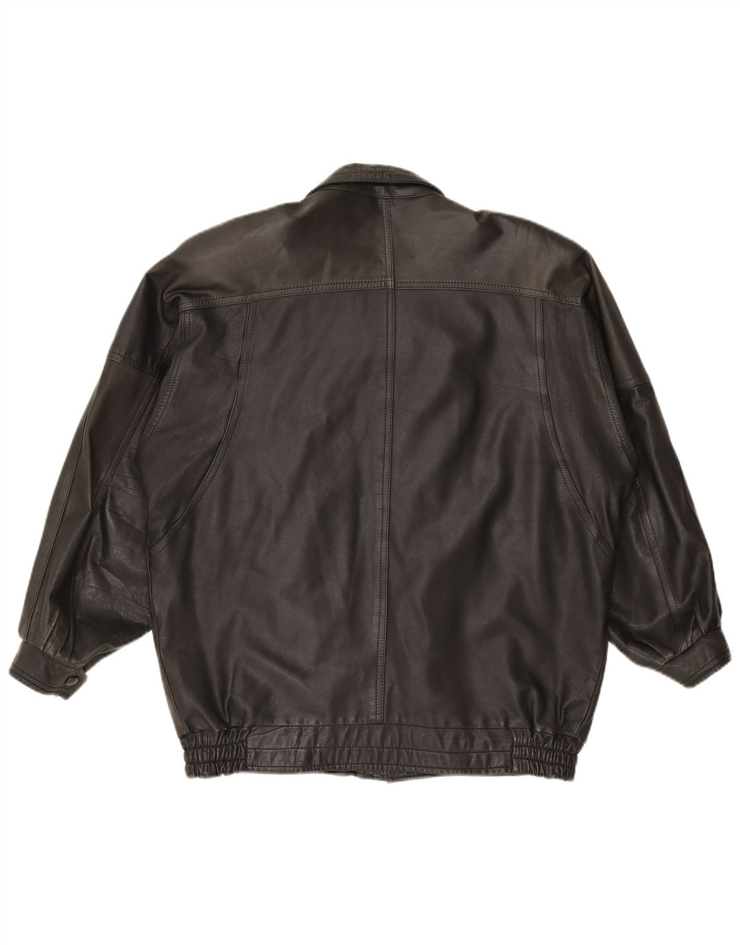 veste en cuir homme vintage UK 42 XL Noir