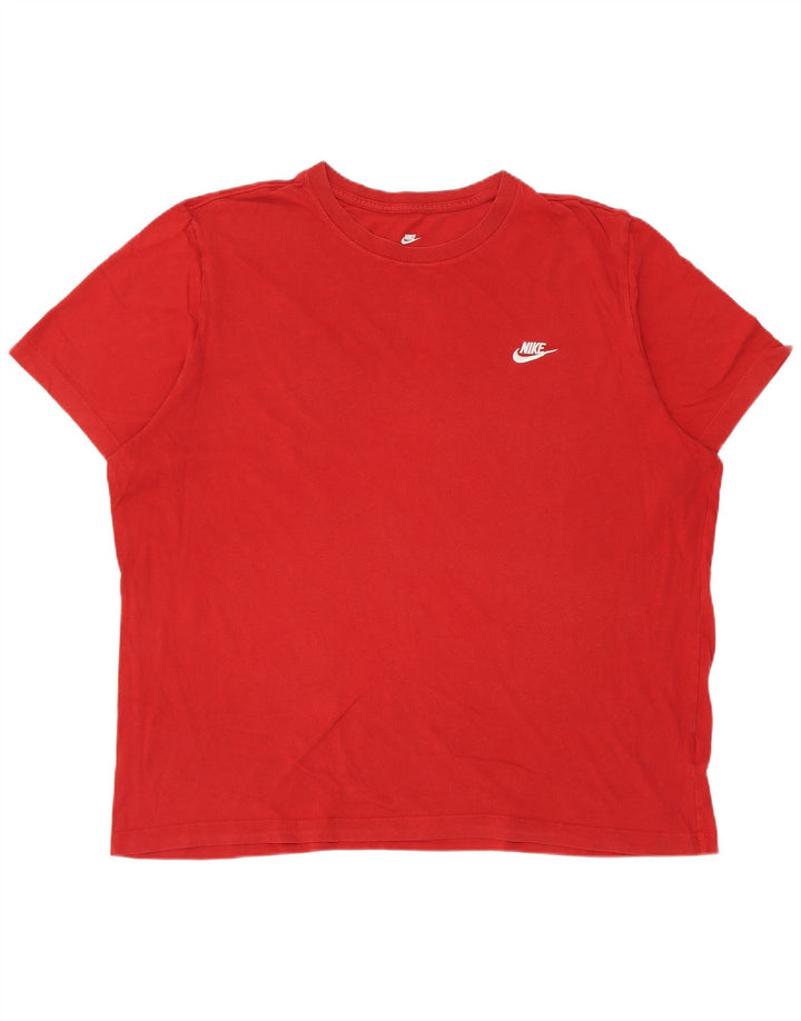 Nike T-shirt pour homme en coton rouge 2XL
