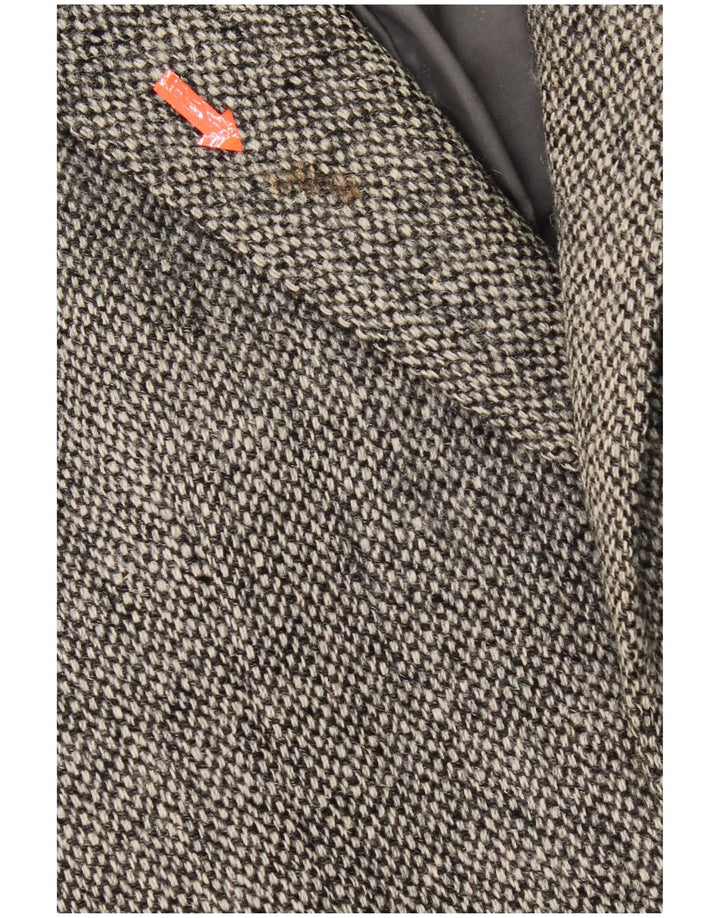 Centaur Veste blazer Harris Tweed pour homme UK 38 Gris moyen à chevrons