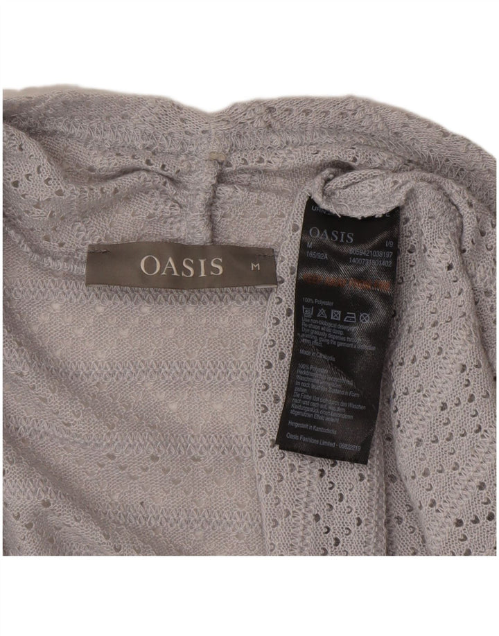Oasis Cardigan ouvert pour femme UK 12 Gris moyen Polyester