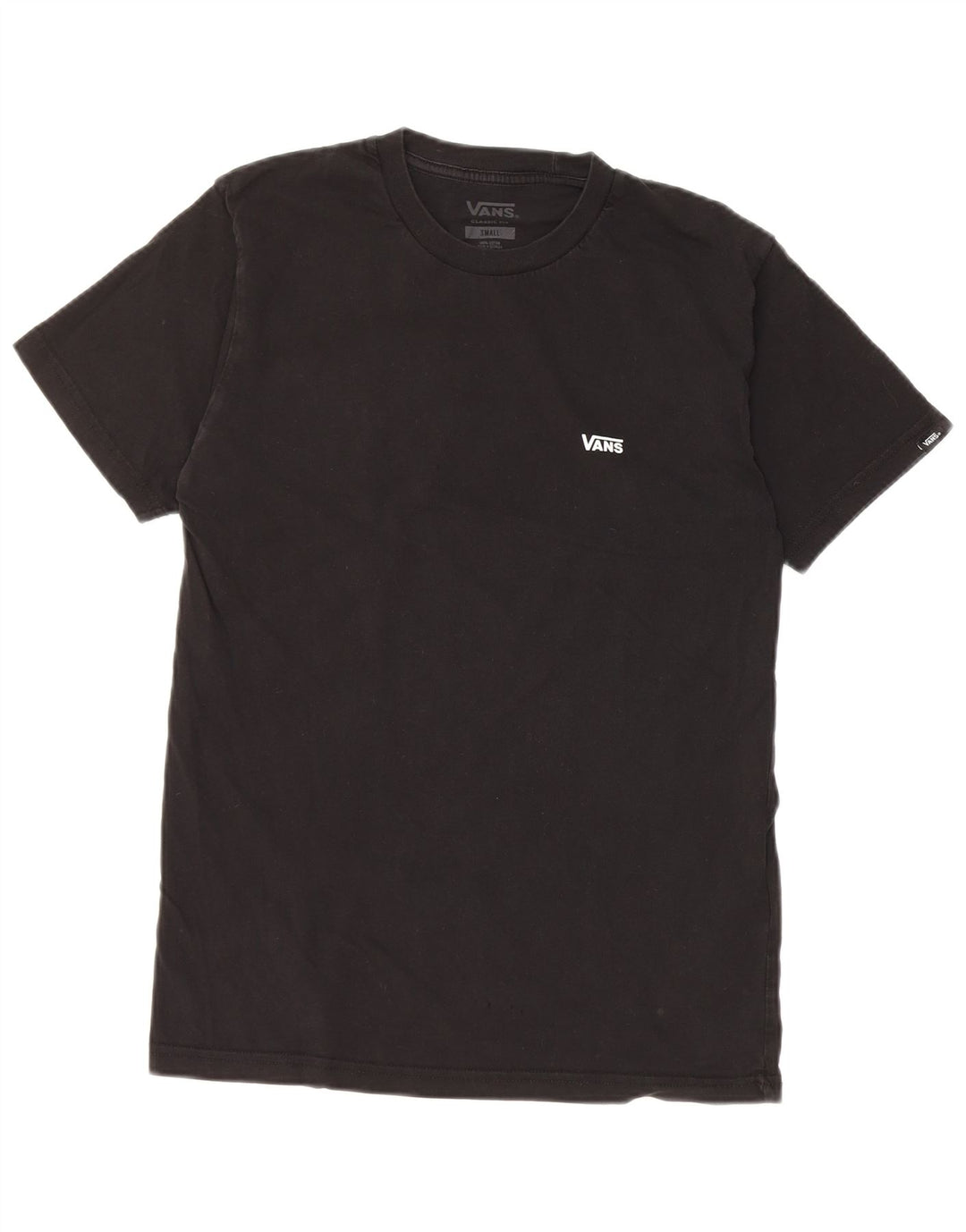 Vans T-shirt coupe classique pour hommes, petit, en coton noir