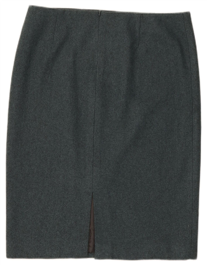 Calvin Klein Jupe crayon femme US 8 Medium W32 Laine mouchetée bleue