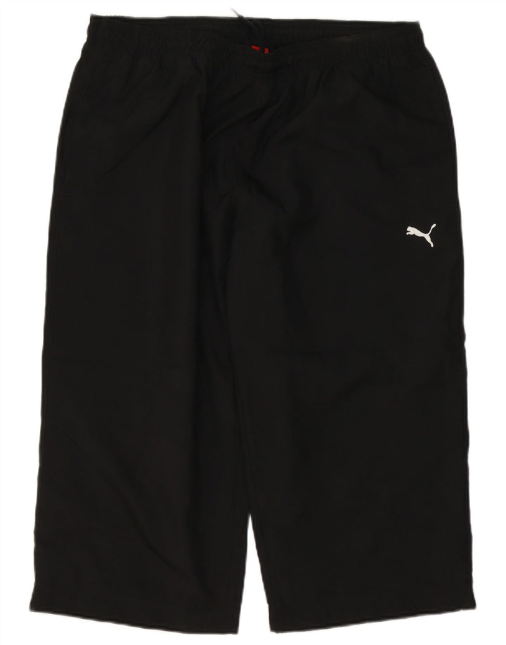 PUMA Pantalon de Survêtement Capri Homme Noir Large Polyester
