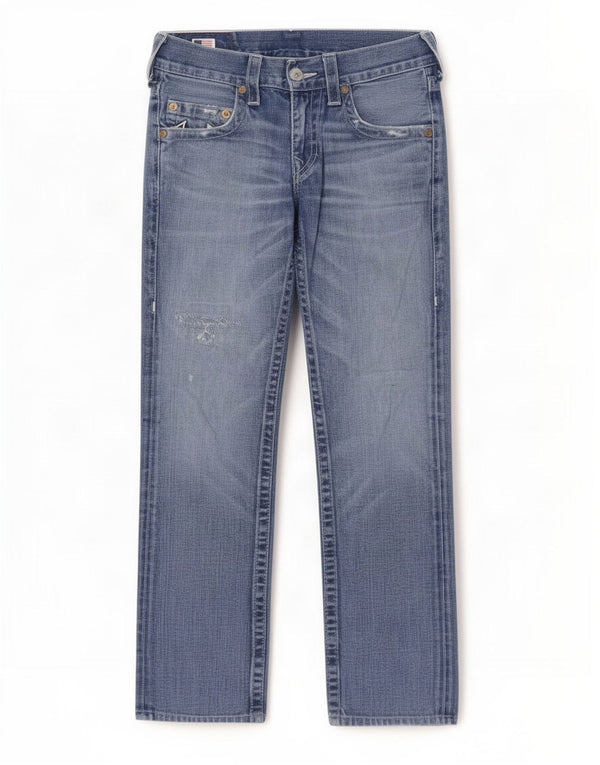 True Religion Jean droit homme W30 L30 bleu coton