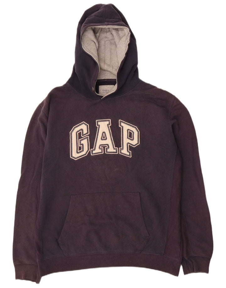 Gap Pull à Capuche Graphique Homme Bleu Marine Moyen Coton