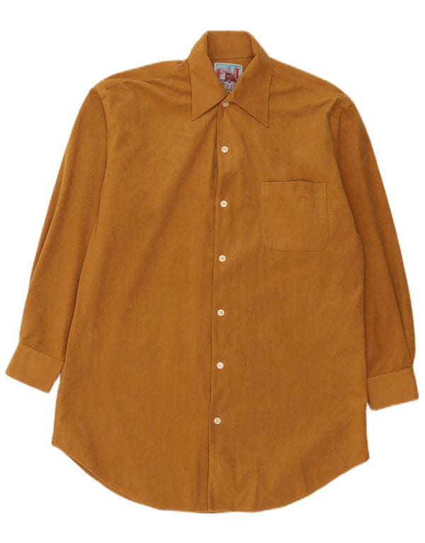 Chemise Homme Vintage Petit Polyester Beige