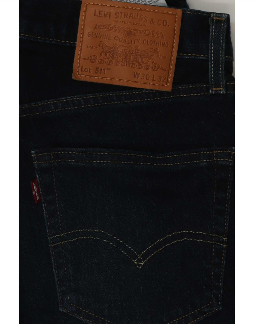 Levi's Jean Slim 511 Homme W30 L32 Bleu Marine Coton