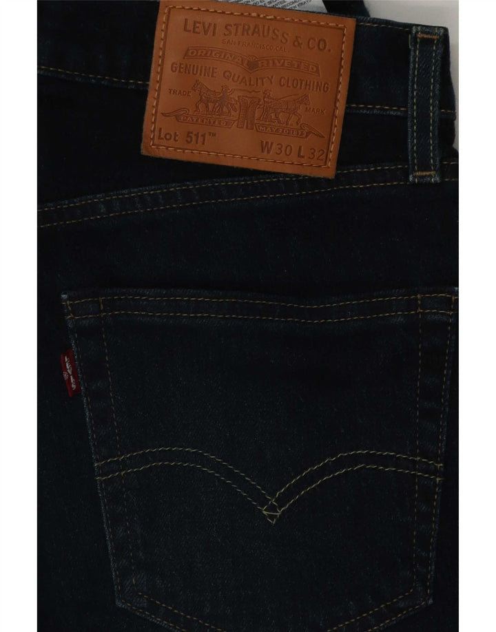 Levi's Jean Slim 511 Homme W30 L32 Bleu Marine Coton