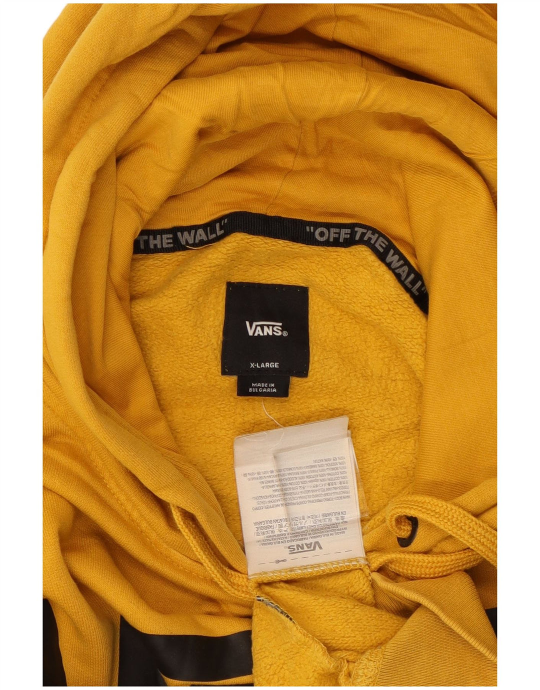 VANS Pull à capuche graphique pour homme XL Jaune