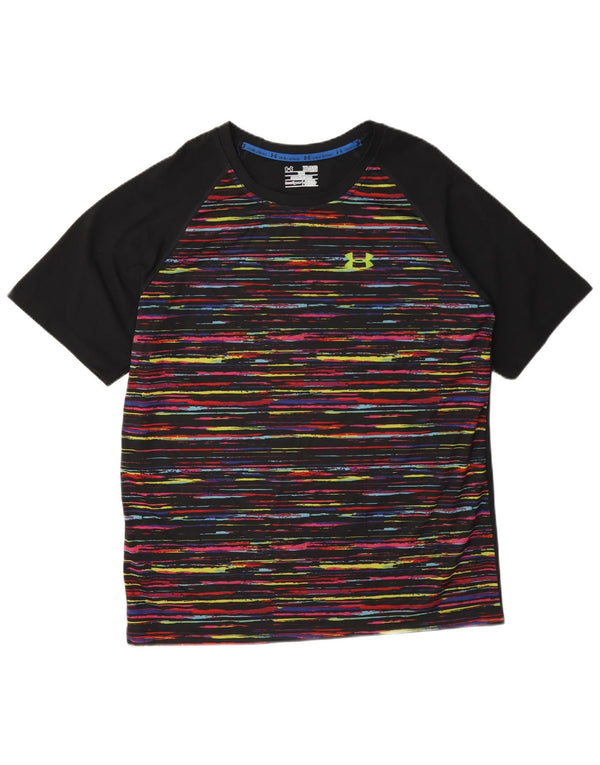 Under Armour Heat Gear T-Shirt Top 2XL Homme Noir Moucheté