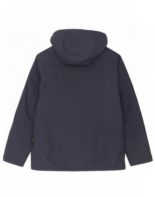 Jack Wolfskin Veste coupe-vent à capuche pour homme UK 48 2XL Bleu marine Polyester