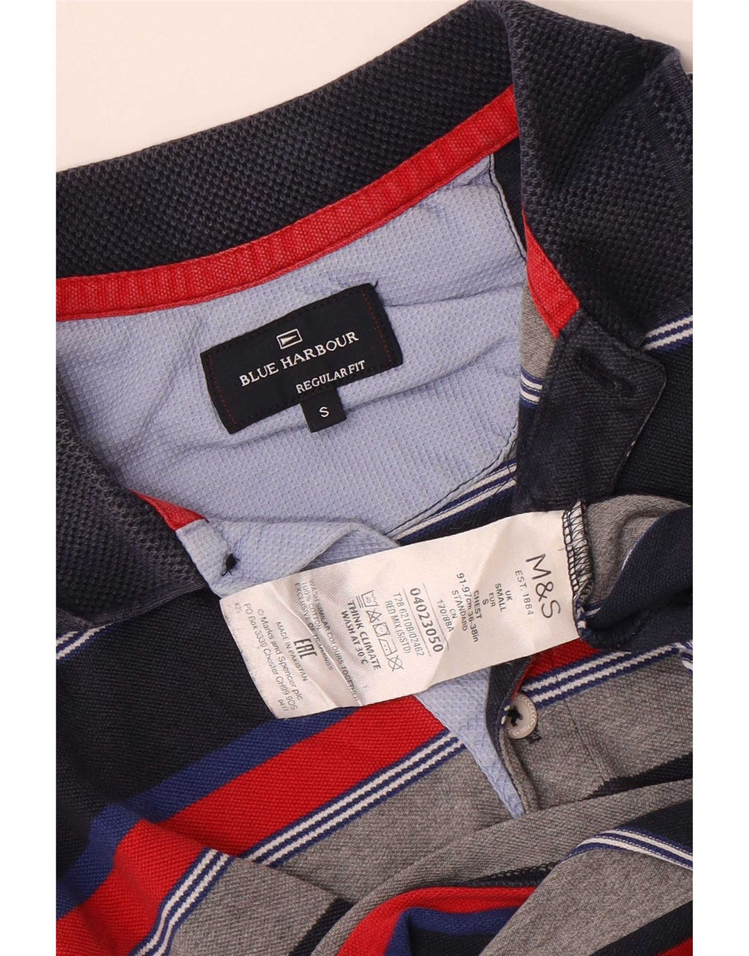 Marks & Spencer Polo Blue Harbour Petit Rayé Multicolore Homme