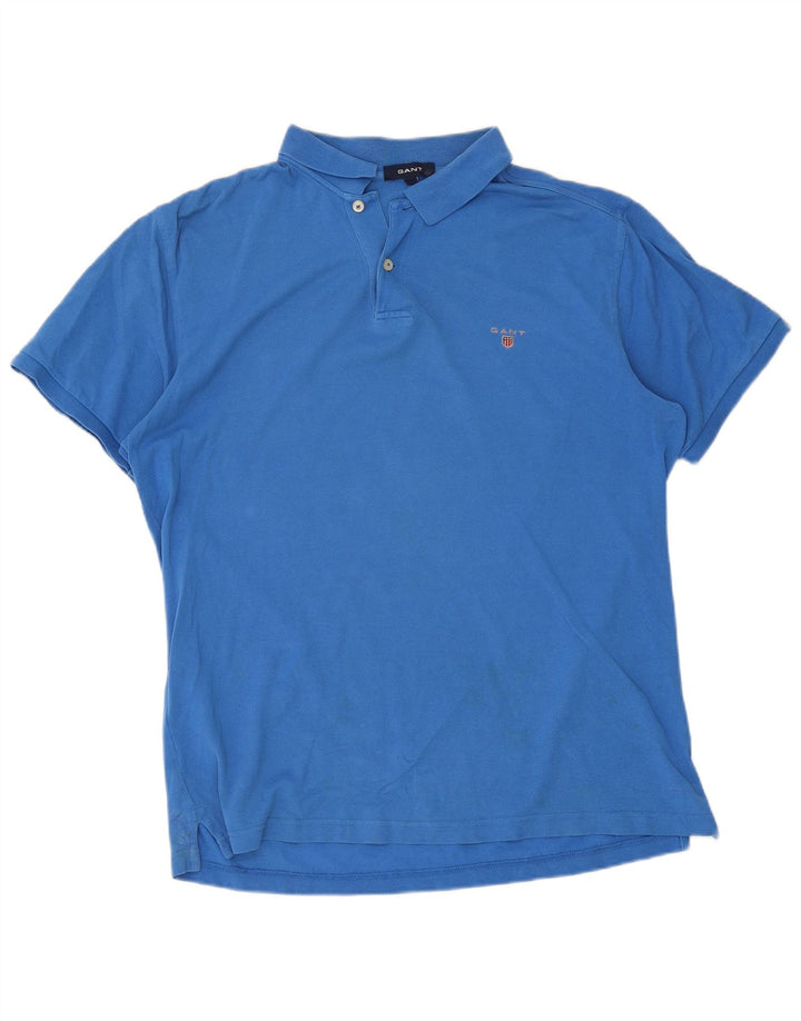 Gant Polo Homme Grand Bleu Coton