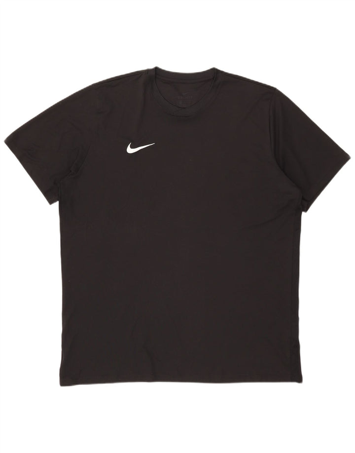 Nike Hommes Dri Fit T-Shirt Haut 2XL Noir Polyester