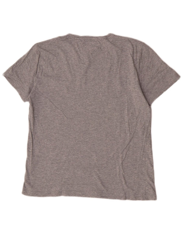 Tommy Hilfiger T-shirt graphique à manches courtes pour femme Grand coton gris