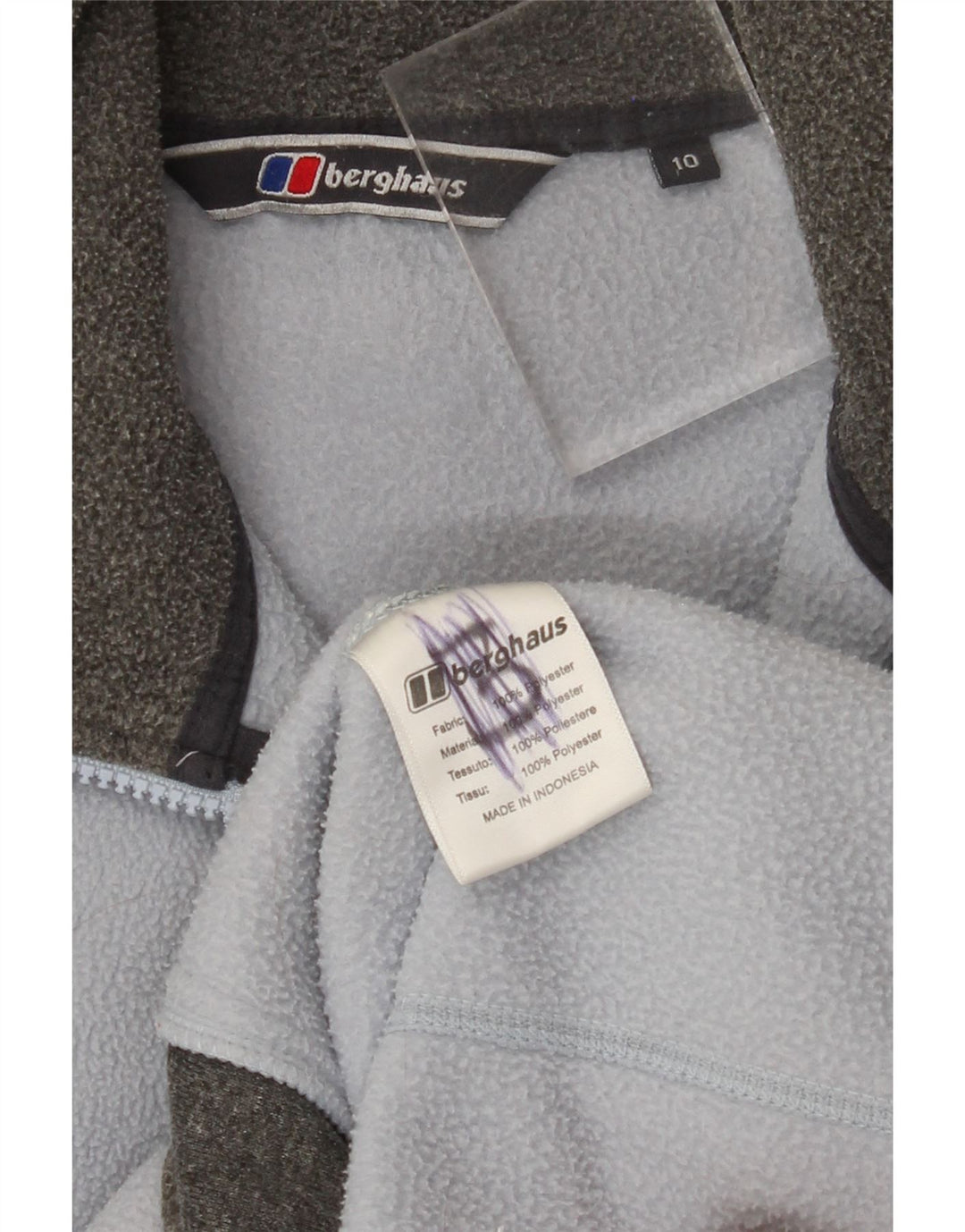 BERGHAUS Veste Polaire Femme UK 10 Petit Bleu Polyester