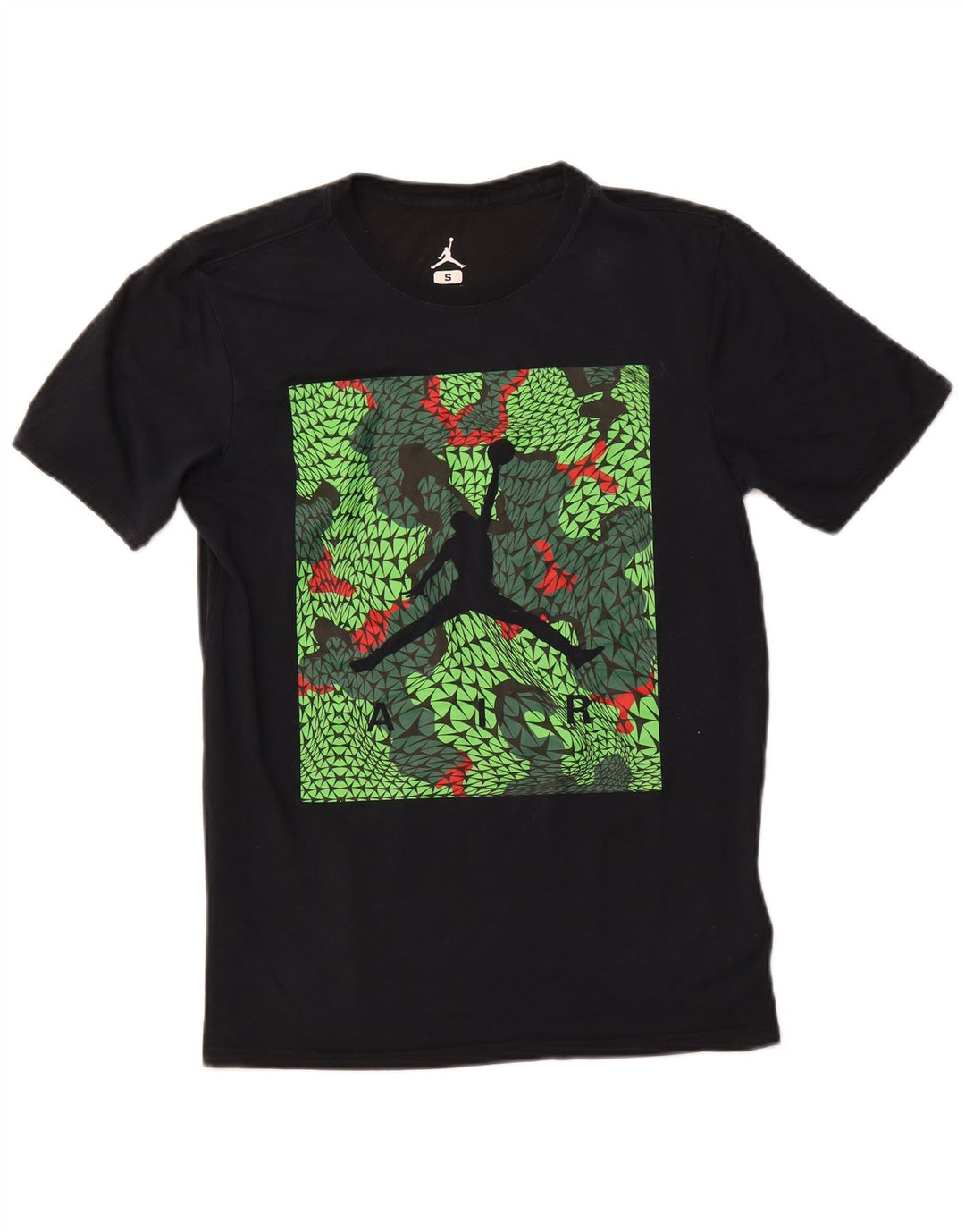 JORDAN T-shirt graphique pour hommes, petit haut de sport en coton noir
