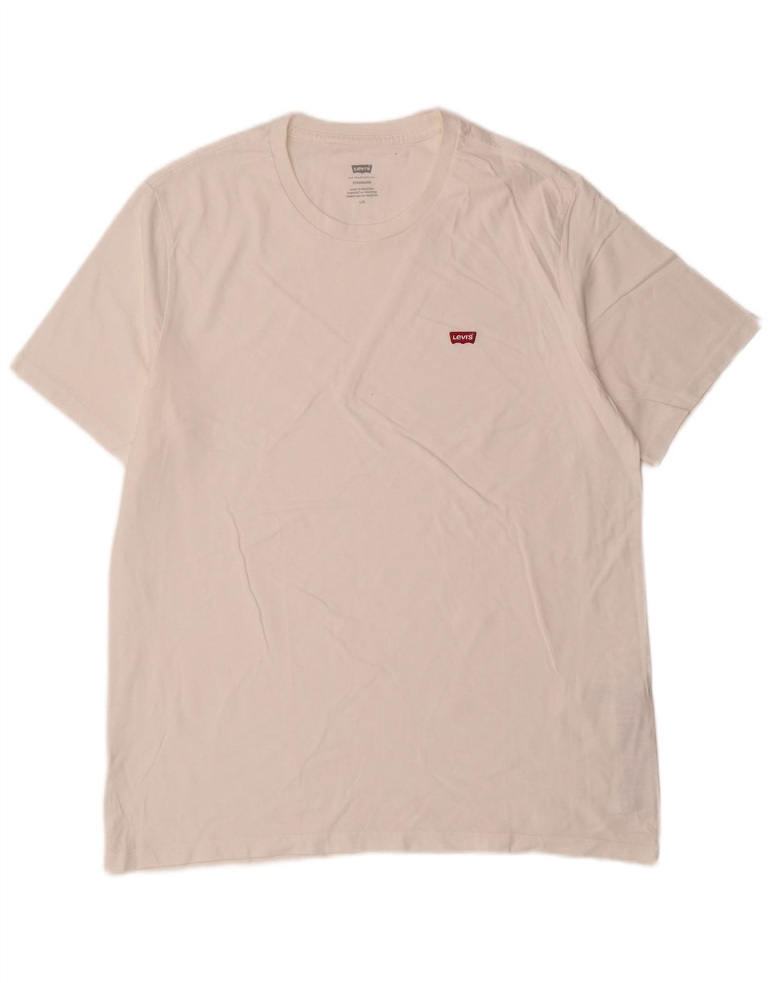 Levi's Tee-Shirt Standard Homme Blanc Large Coton