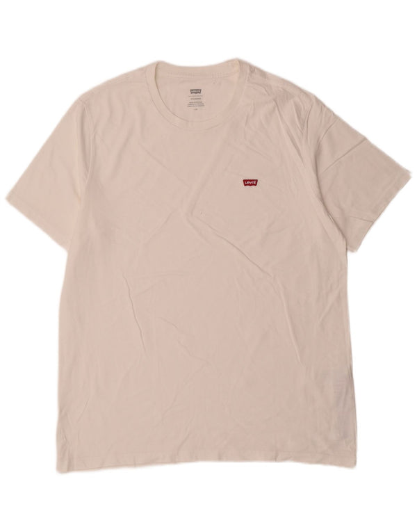 Levi's Tee-Shirt Standard Homme Blanc Large Coton