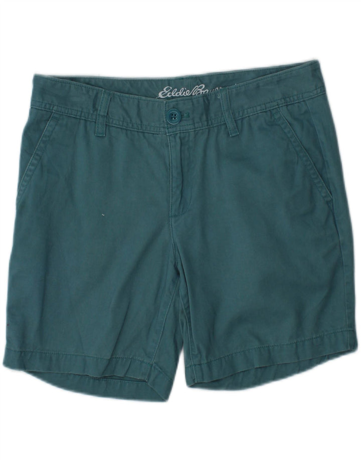 EDDIE BAUER Womens Chino Shorts US 4 Small W32  Turquoise Cotton Vintage Eddie Bauer and Second-Hand Eddie Bauer from Messina Hembry 