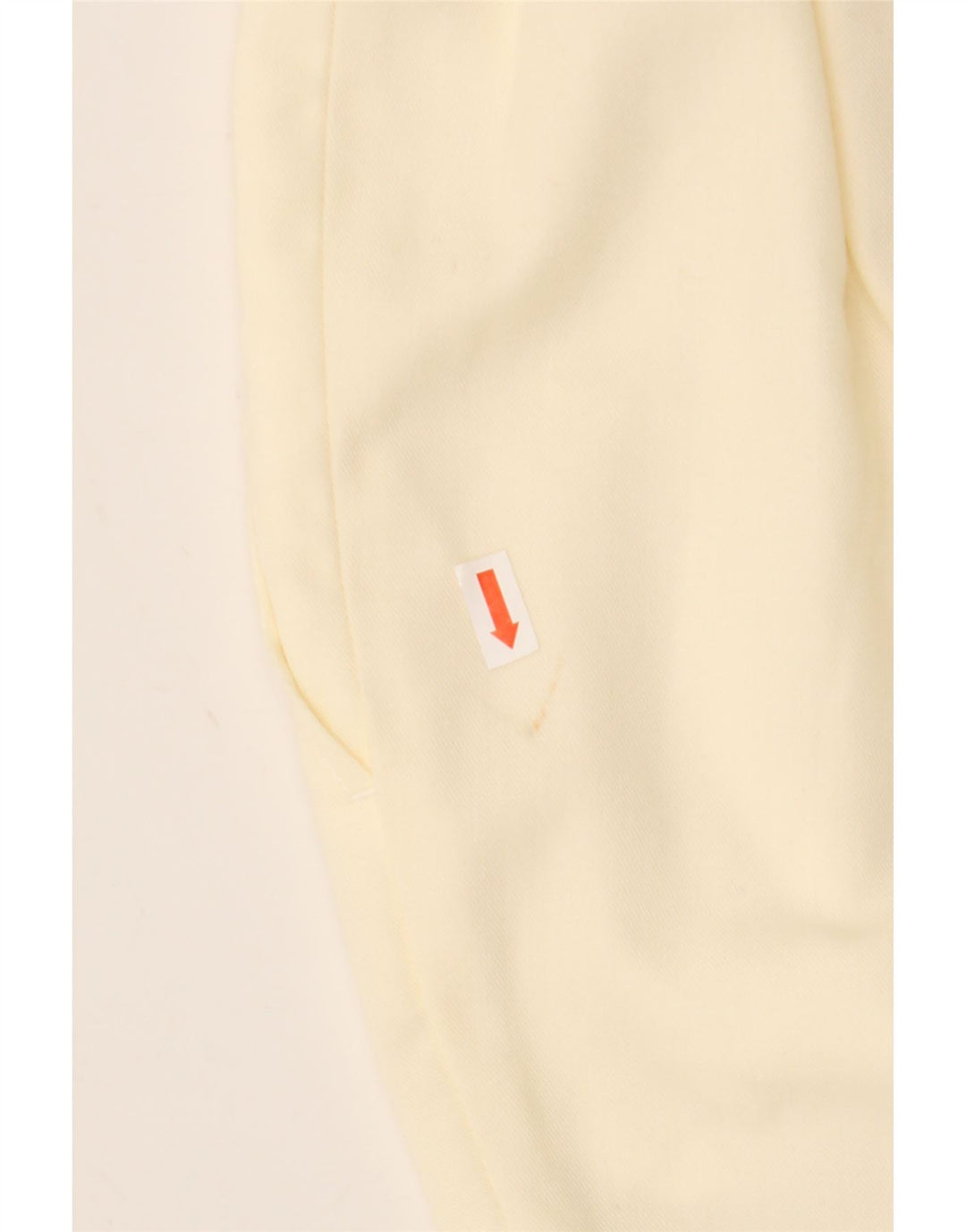 VINTAGE Short Chino Femme W26 Petit Blanc Cassé