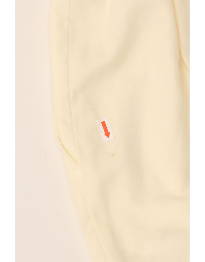 VINTAGE Short Chino Femme W26 Petit Blanc Cassé