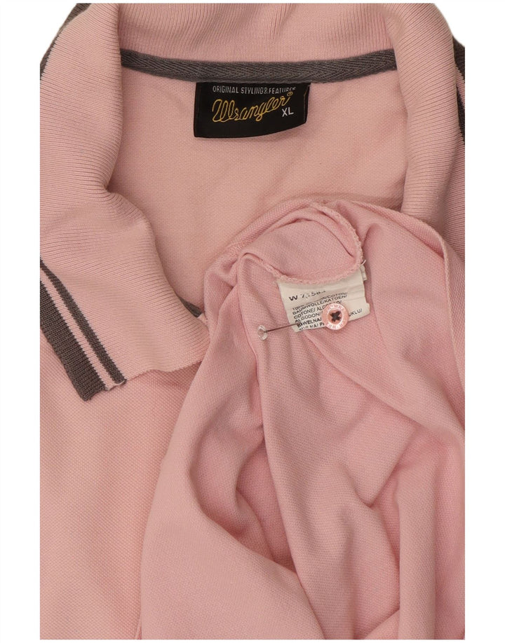 Wrangler Polo Homme XL Rose Coton