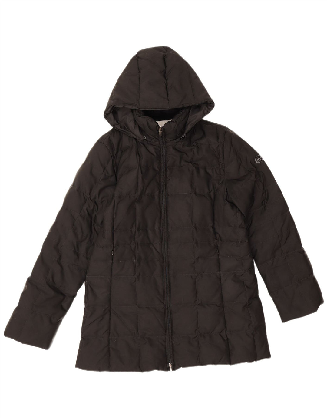 Sergio Tacchini Veste matelassée à capuche pour femme IT 46 Large Noir