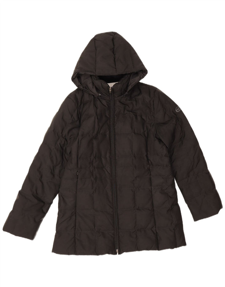 Sergio Tacchini Veste matelassée à capuche pour femme IT 46 Large Noir