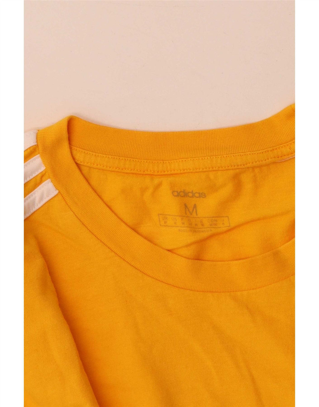 Adidas T-shirt pour femme UK 14 Jaune moyen