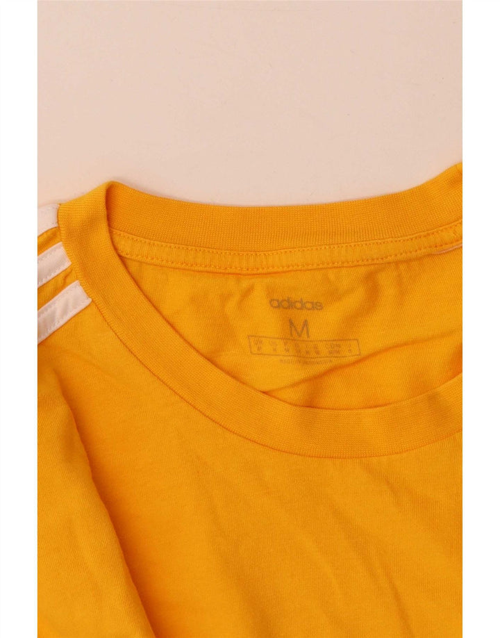 Adidas T-shirt pour femme UK 14 Jaune moyen