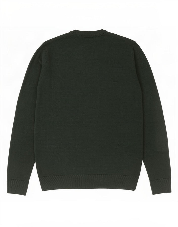 Marks & Spencer Pull Col Ras du Cou Homme Vert Moyen Noël