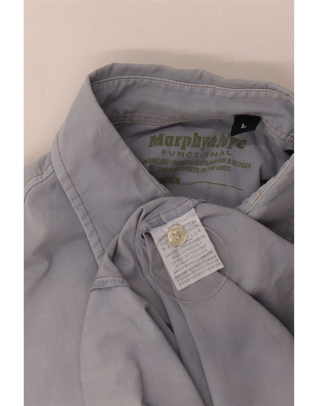 Murphy & Nye Chemise graphique à manches courtes pour hommes, grand coton bleu