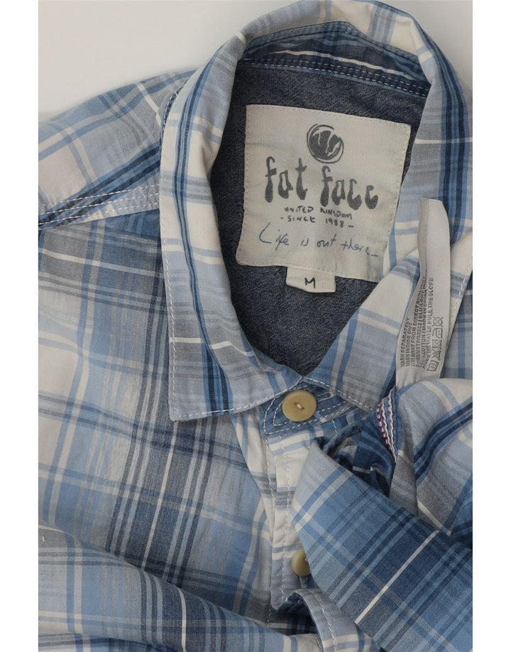 FAT FACE Chemise Homme Bleu Moyen Carreaux Coton