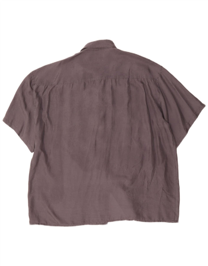 Nouveau Chemise manches courtes homme rapide taille 45/46 2XL gris soie