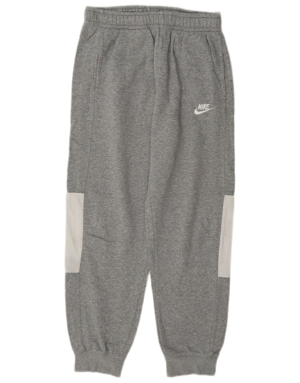 Nike Pantalon de survêtement pour homme en coton color block Taille S Gris