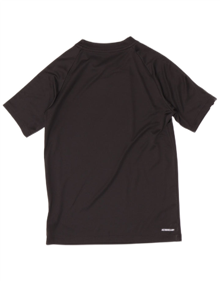 Adidas Garçons Aeroready Regular T-Shirt Top 11-12 ans Noir Polyester