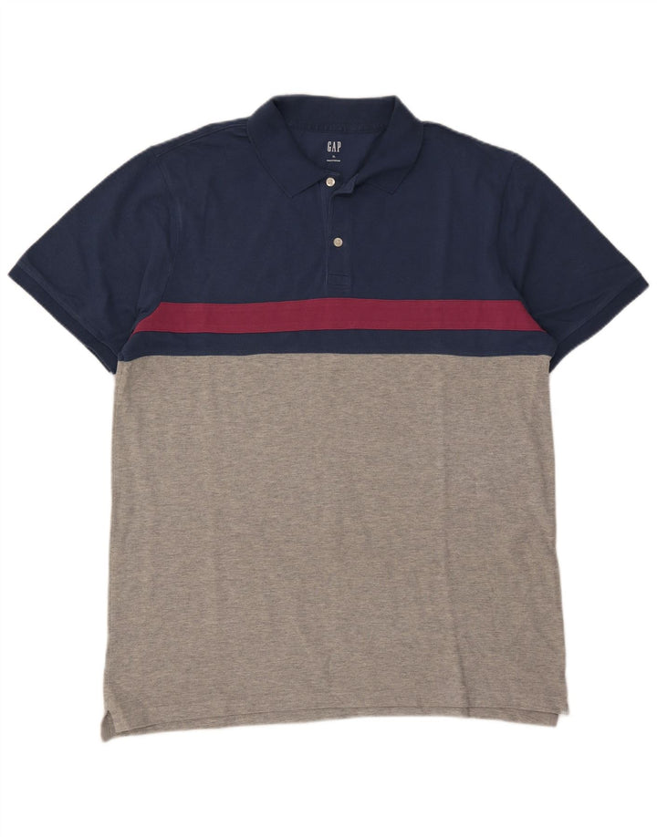 Gap Polo Homme XL Gris Colorblock Coton