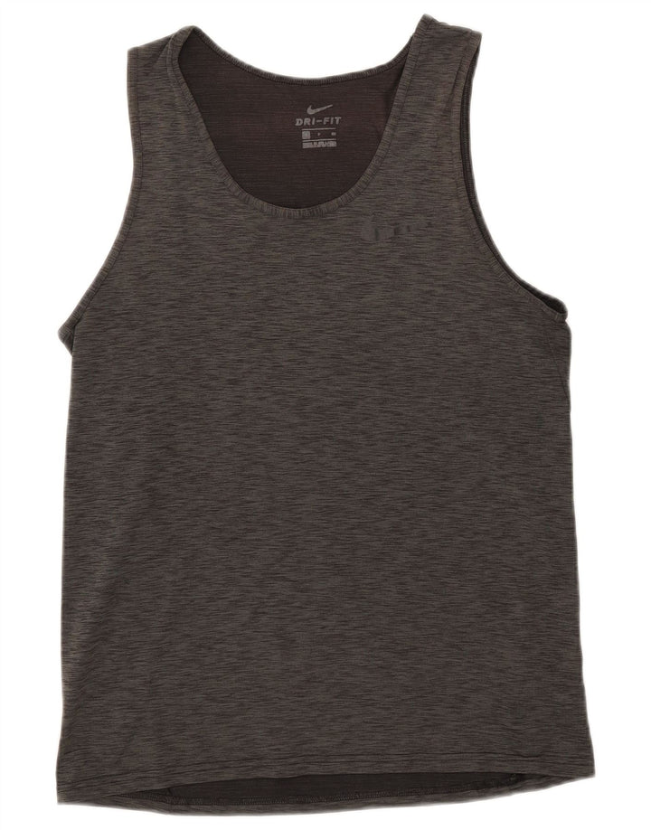 NIKE Hommes Dri Fit Débardeur Petit Kaki Moucheté Polyester