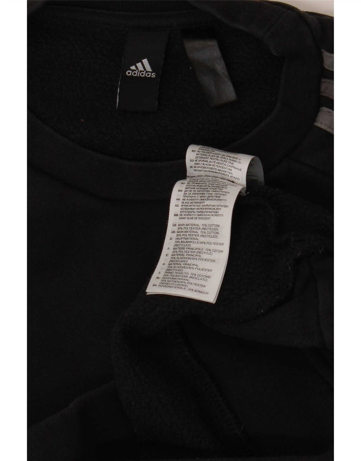 Adidas Sweat-shirt pour homme en coton noir moyen