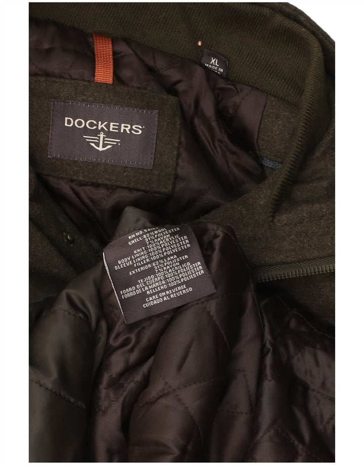 Dockers Veste utilitaire militaire pour homme UK 42 XL Kaki Laine