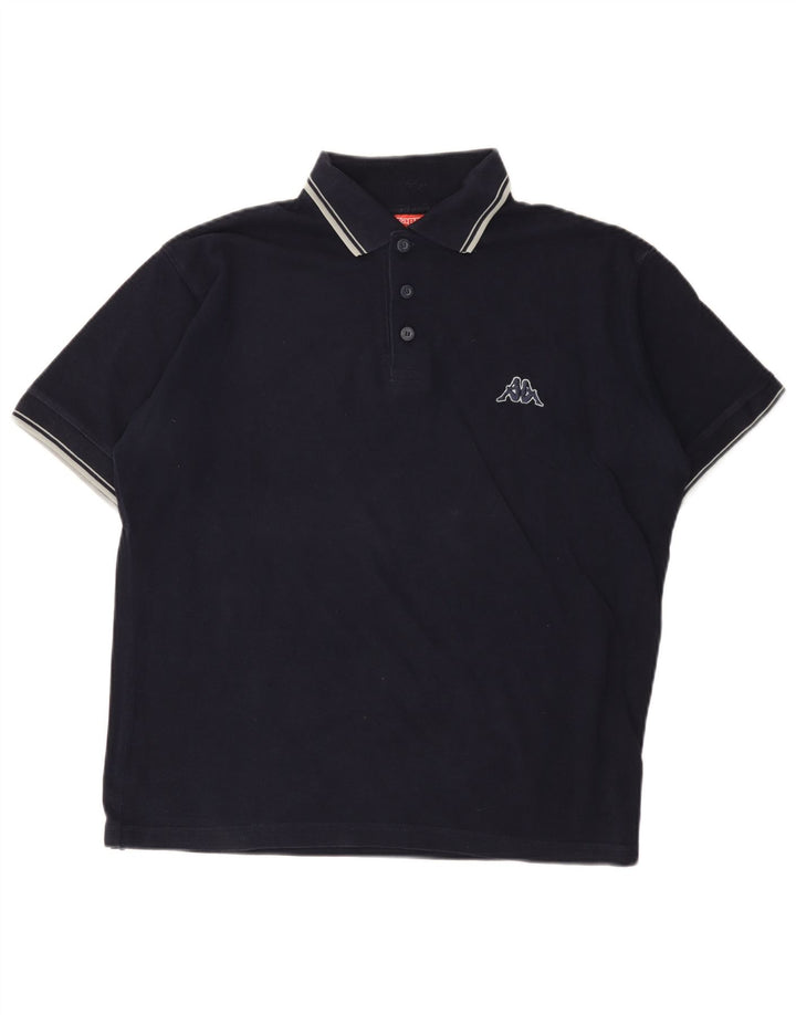 Kappa Polo Homme Bleu Marine Moyen Coton