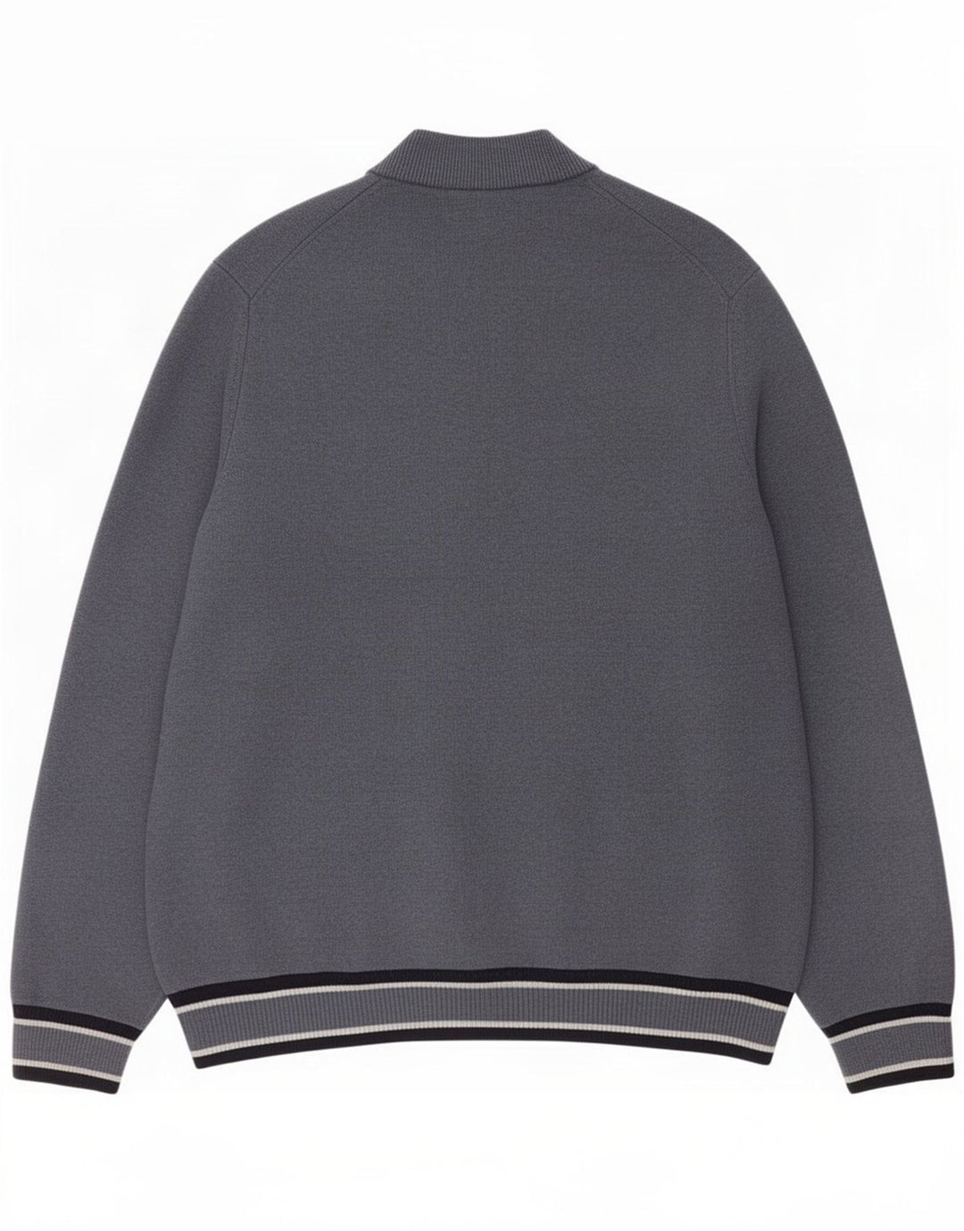 Marks & Spencer Pull Cardigan Homme 2XL Bleu Rayé Polyester