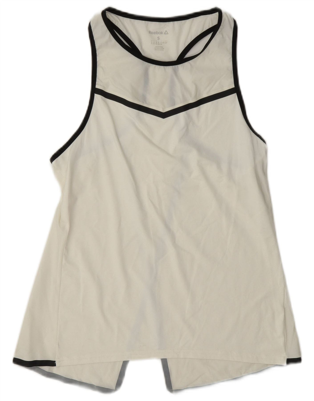 Reebok Débardeur graphique pour femme UK 8/10 Small Blanc