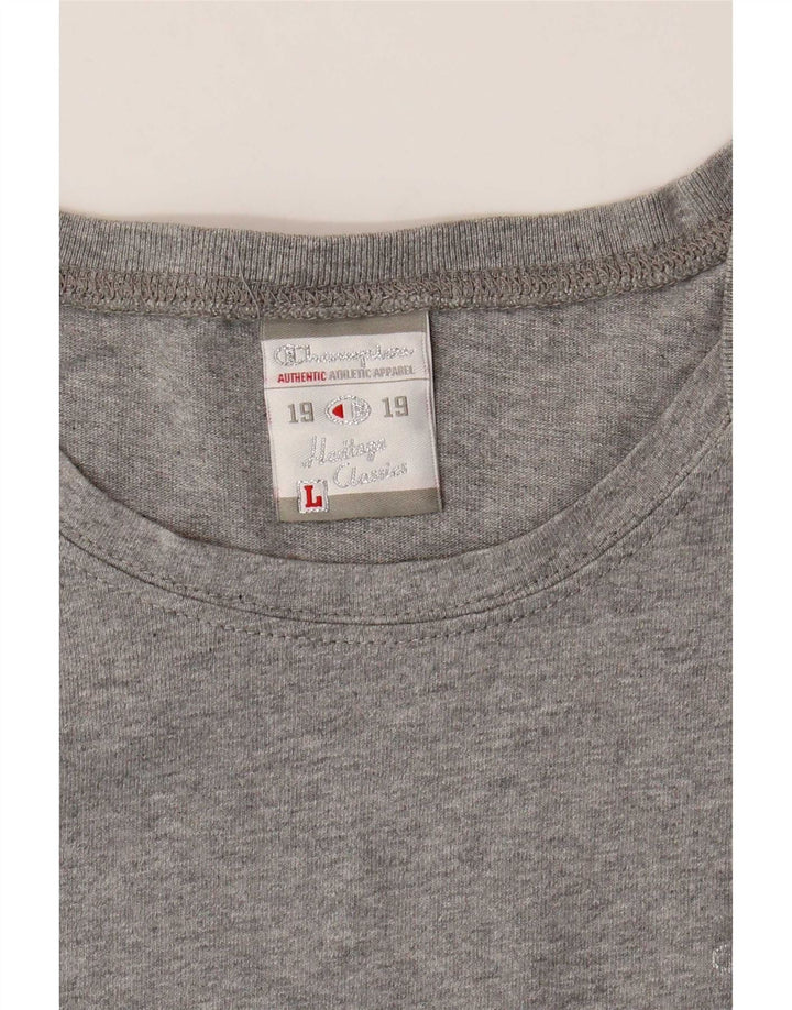 Champion T-shirt Heritage Classics pour femme UK 14 Large Gris