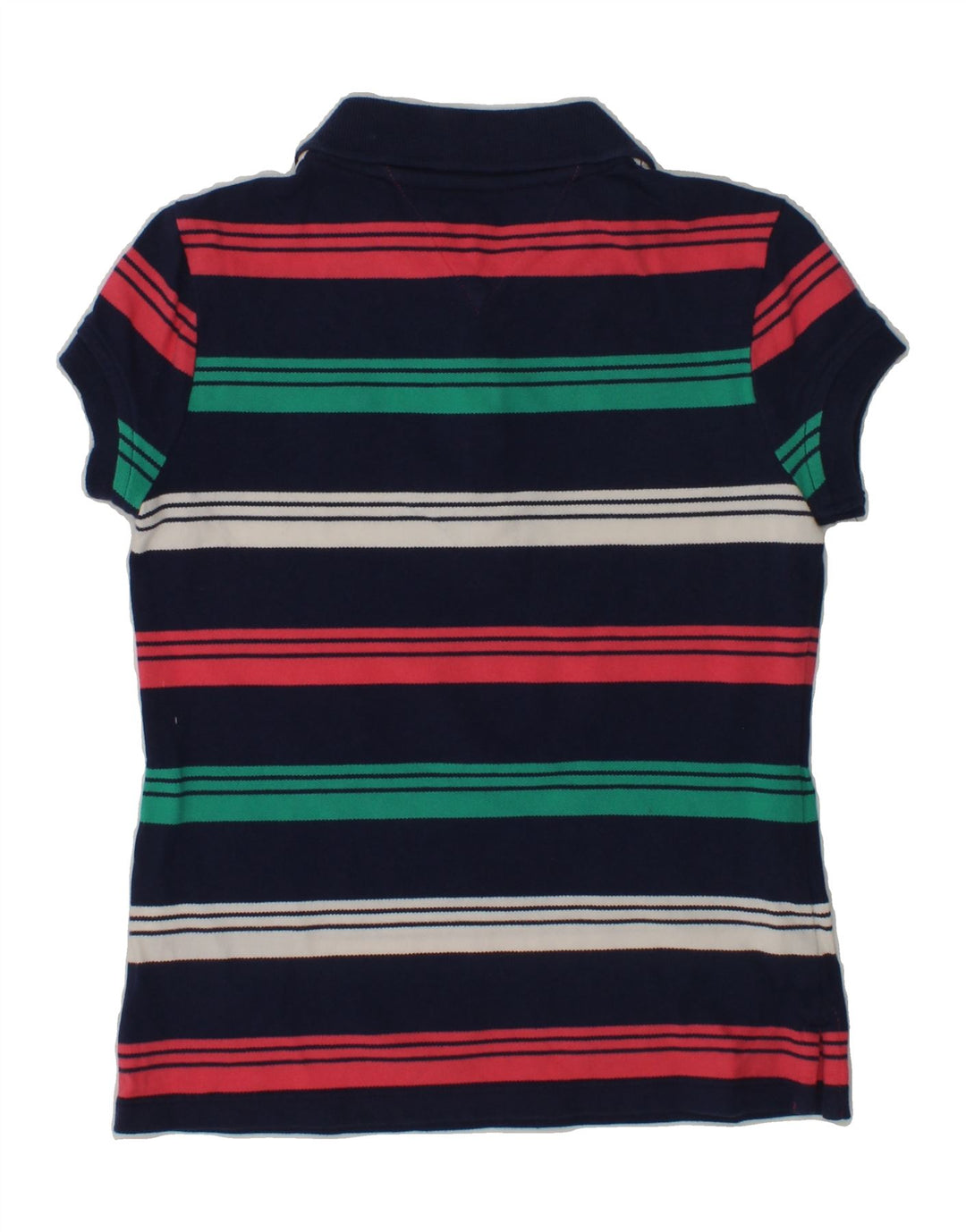 TOMMY HILFIGER Girls Polo Shirt 6-7 Years Small Multicoloured Striped | Vintage Tommy Hilfiger | Thrift | Second-Hand Tommy Hilfiger | Used Clothing | Messina Hembry 