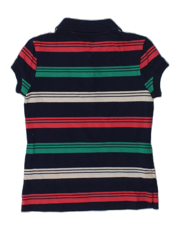 TOMMY HILFIGER Girls Polo Shirt 6-7 Years Small Multicoloured Striped | Vintage Tommy Hilfiger | Thrift | Second-Hand Tommy Hilfiger | Used Clothing | Messina Hembry 